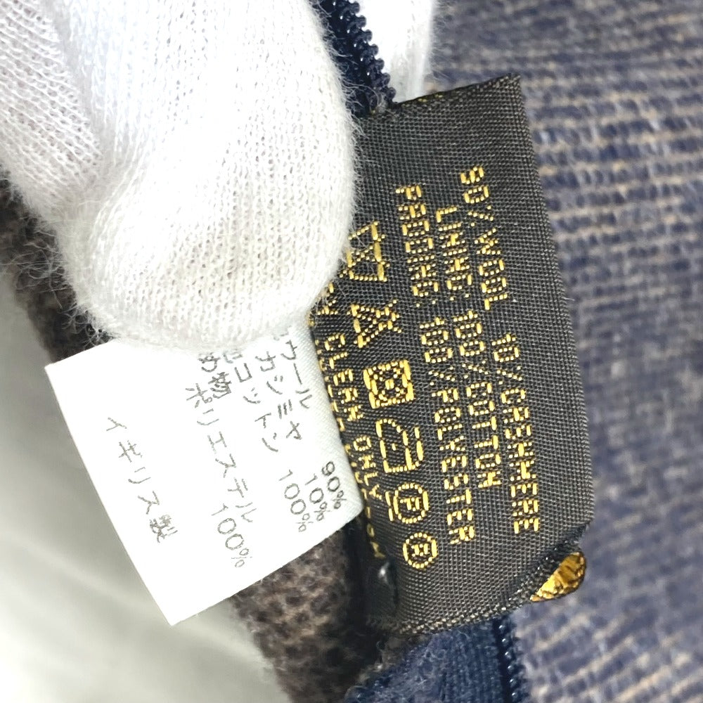 LOUIS VUITTON M70336 ロゴ ピロー 枕 インテリア クッション ウール レディース ネイビー