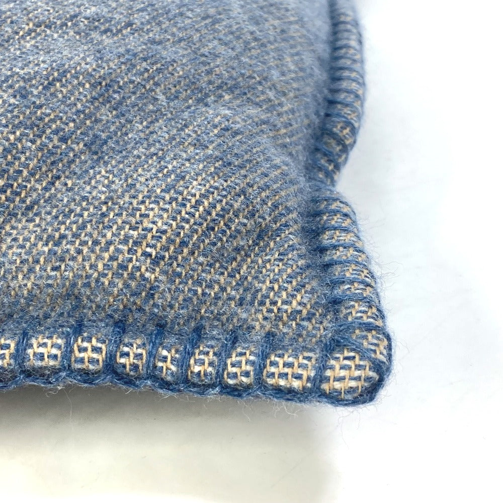 LOUIS VUITTON M70336 ロゴ ピロー 枕 インテリア クッション ウール レディース ネイビー