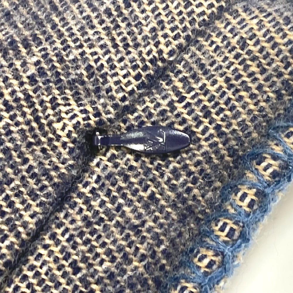 LOUIS VUITTON M70336 ロゴ ピロー 枕 インテリア クッション ウール レディース ネイビー