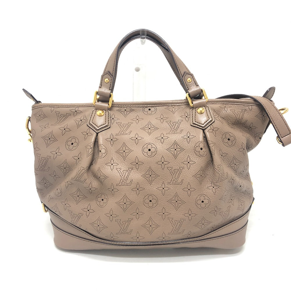 LOUIS VUITTON M93175 Stella PM Bag 2WAY Tote Bag Crossbody Handbag Monogram Mahina Ladies Beige