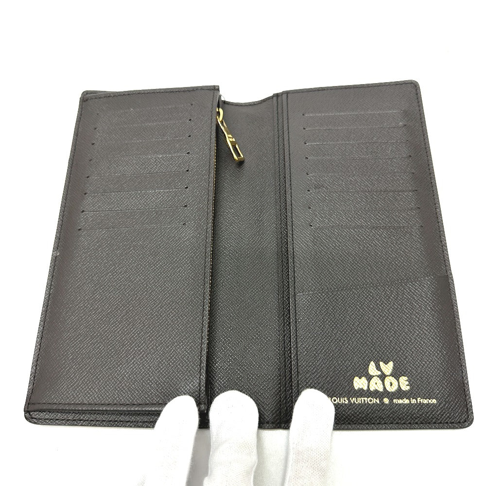 LOUIS VUITTON M81008 Monogram NIGO Collaboration Portefeuille Brazza Long Wallet, Bifold, Monogram Canvas, Men's, Brown