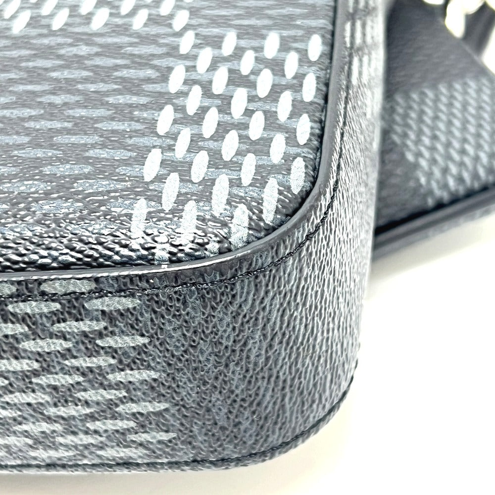 LOUIS VUITTON N50017 グラフィット3D トリオ メッセンジャー カバン ショルダーバッグ ダミエグラフィットキャンバス ユニセックス ブラック