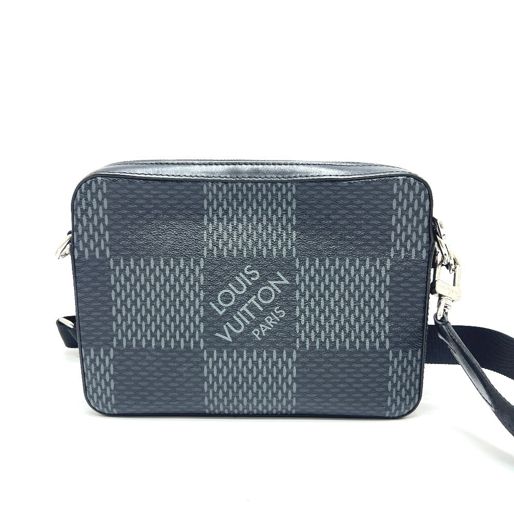 LOUIS VUITTON N50017 グラフィット3D トリオ メッセンジャー カバン ショルダーバッグ ダミエグラフィットキャンバス ユニセックス ブラック