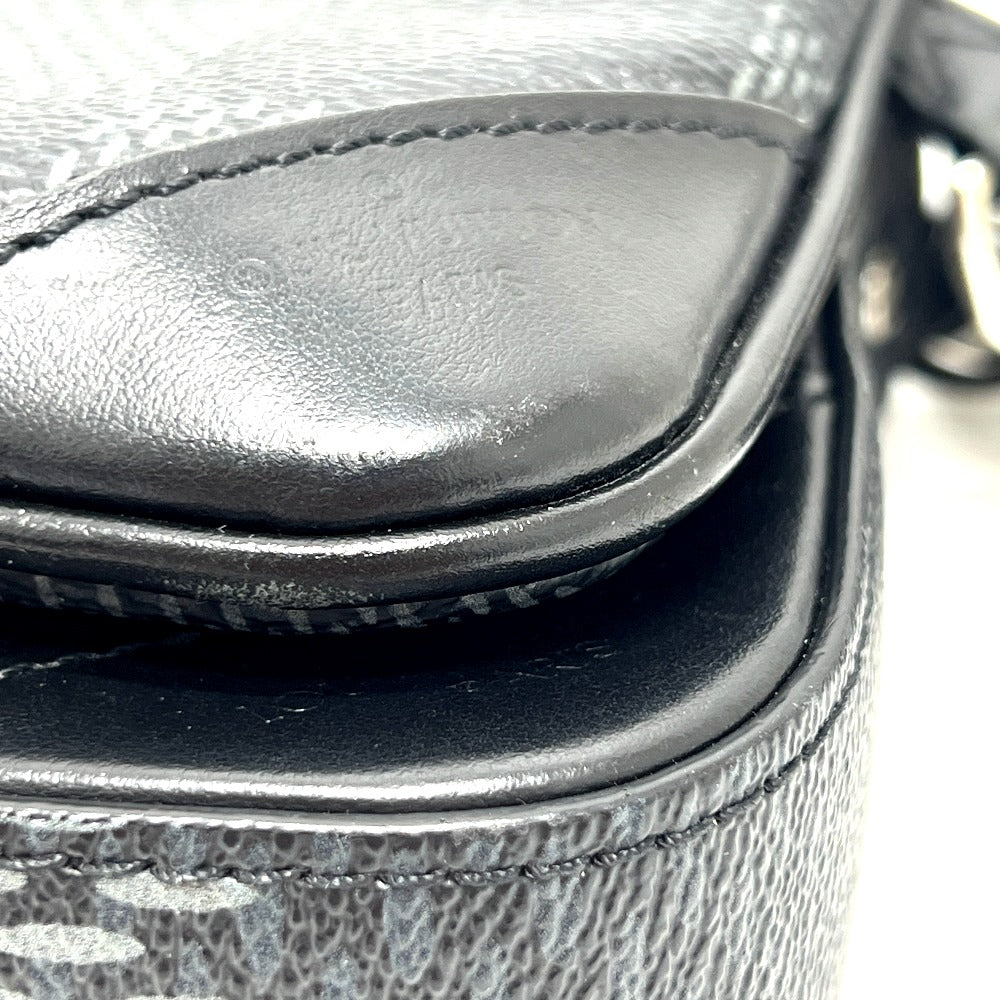 LOUIS VUITTON N50017 グラフィット3D トリオ メッセンジャー カバン ショルダーバッグ ダミエグラフィットキャンバス ユニセックス ブラック