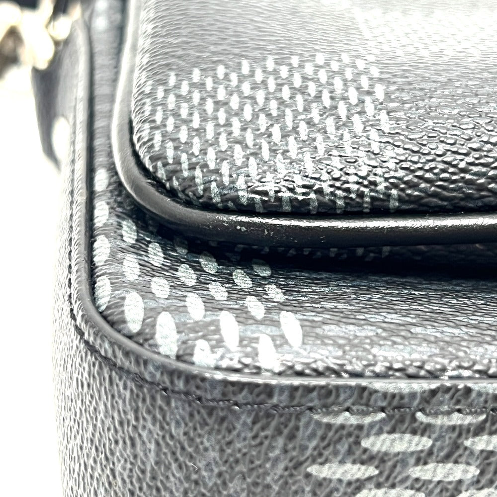 LOUIS VUITTON N50017 グラフィット3D トリオ メッセンジャー カバン ショルダーバッグ ダミエグラフィットキャンバス ユニセックス ブラック