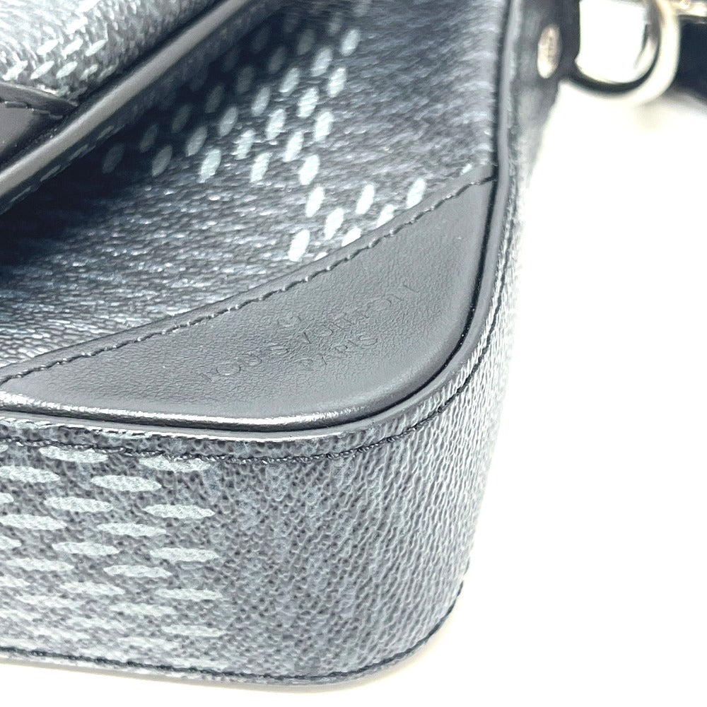 LOUIS VUITTON N50017 グラフィット3D トリオ メッセンジャー カバン ショルダーバッグ ダミエグラフィットキャンバス ユニセックス ブラック