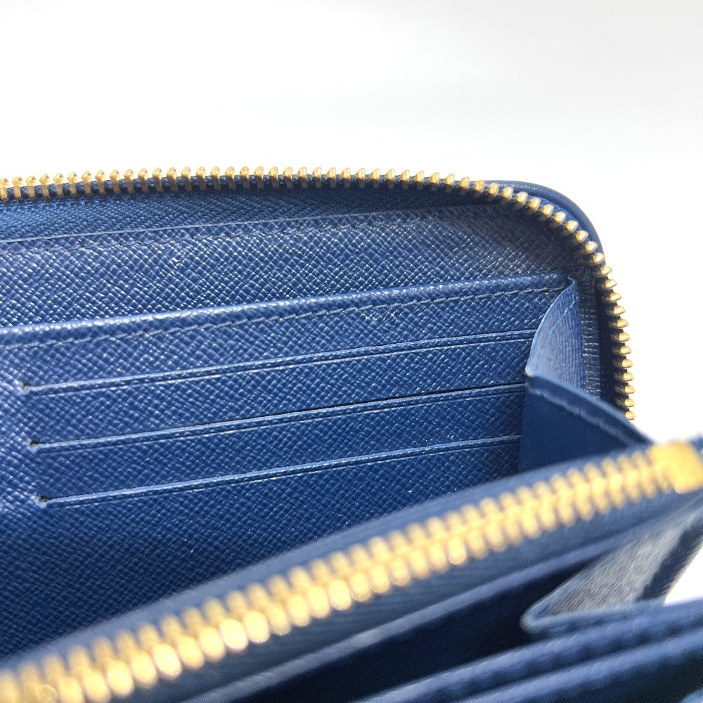 LOUIS VUITTON M81226 Monogram Jacquard Denim Zippy Wallet Round Zipper Wallet Long Wallet Denim Ladies Blue