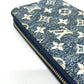 LOUIS VUITTON M81226 Monogram Jacquard Denim Zippy Wallet Round Zipper Wallet Long Wallet Denim Ladies Blue