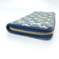 LOUIS VUITTON M81226 Monogram Jacquard Denim Zippy Wallet Round Zipper Wallet Long Wallet Denim Ladies Blue