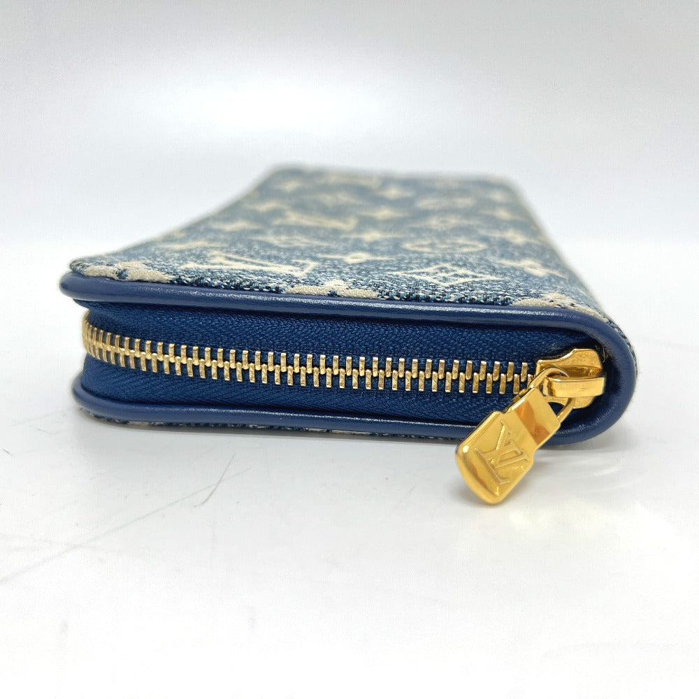 LOUIS VUITTON M81226 Monogram Jacquard Denim Zippy Wallet Round Zipper Wallet Long Wallet Denim Ladies Blue