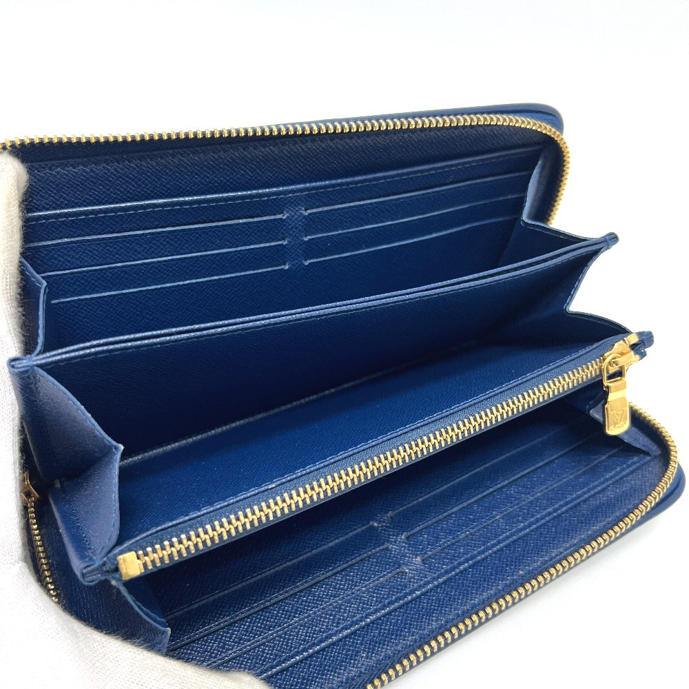 LOUIS VUITTON M81226 Monogram Jacquard Denim Zippy Wallet Round Zipper Wallet Long Wallet Denim Ladies Blue