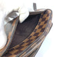 LOUIS VUITTON N41219 Damier Pochette Saint Paul Pouch with Strap, Men's Second Bag, Damier Canvas, Ebene Brown
