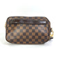 LOUIS VUITTON N41219 Damier Pochette Saint Paul Pouch with Strap, Men's Second Bag, Damier Canvas, Ebene Brown