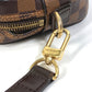 LOUIS VUITTON N41219 Damier Pochette Saint Paul Pouch with Strap, Men's Second Bag, Damier Canvas, Ebene Brown