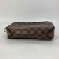 LOUIS VUITTON N41219 Damier Pochette Saint Paul Pouch with Strap, Men's Second Bag, Damier Canvas, Ebene Brown