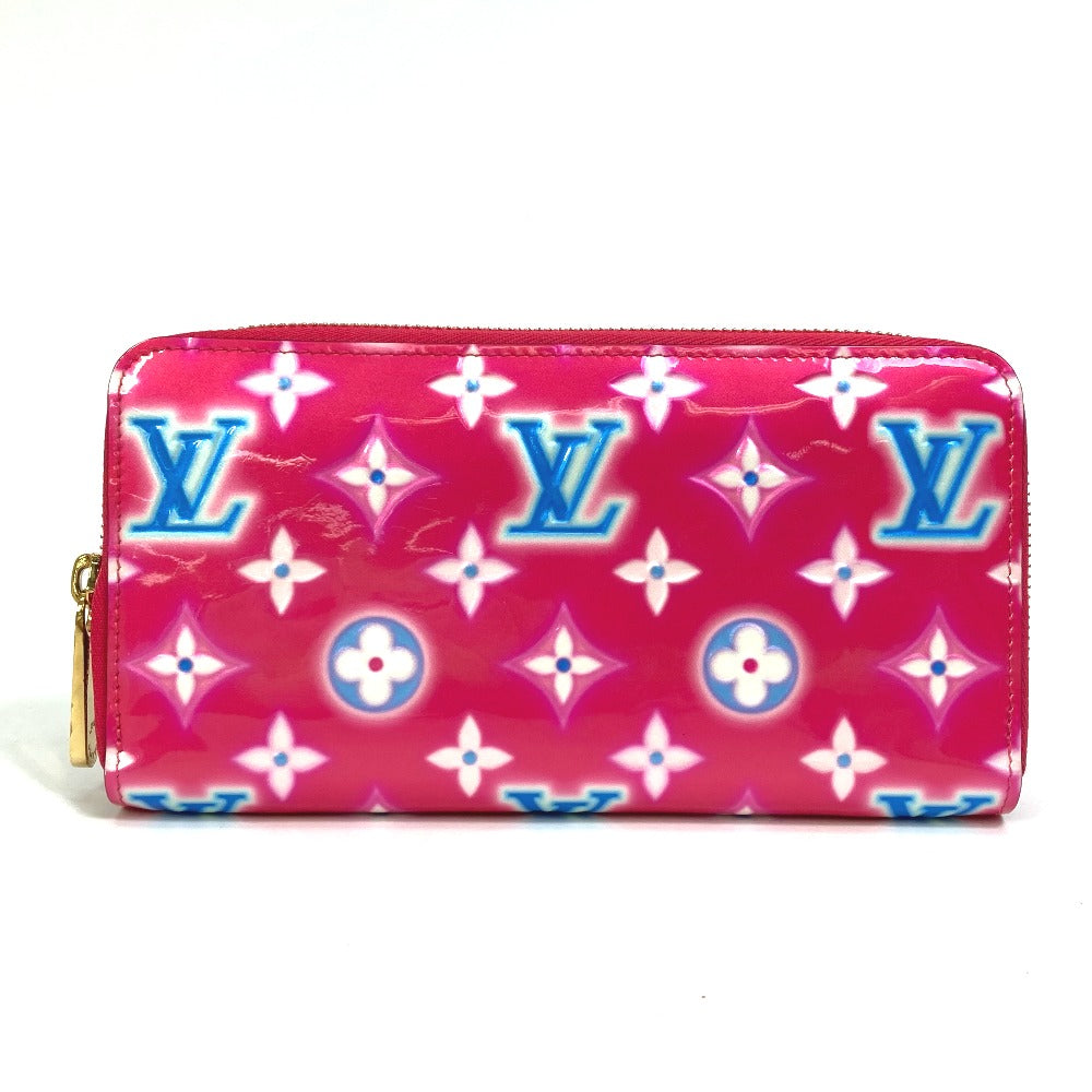 LOUIS VUITTON M81154 Cartera Zippy Monogram Vernis 2022 Valentine Limited Cartera larga Monogram Vernis Ladies Fucsia Rosa Neón