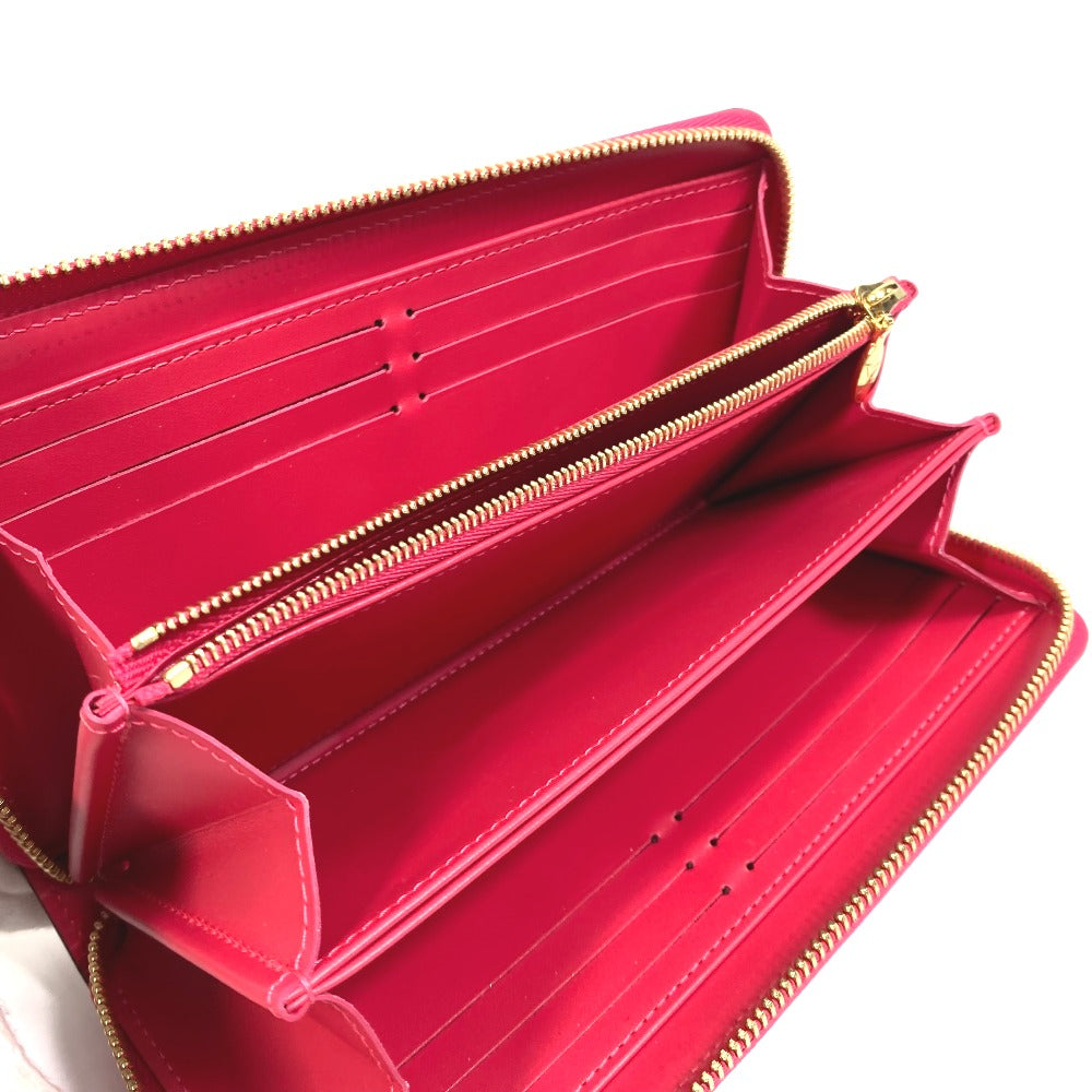 LOUIS VUITTON M81154 Cartera Zippy Monogram Vernis 2022 Valentine Limited Cartera larga Monogram Vernis Ladies Fucsia Rosa Neón