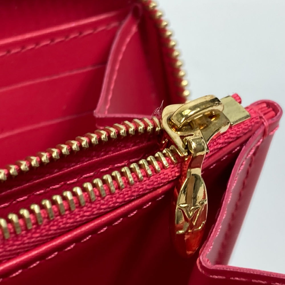 LOUIS VUITTON M81154 Cartera Zippy Monogram Vernis 2022 Valentine Limited Cartera larga Monogram Vernis Ladies Fucsia Rosa Neón