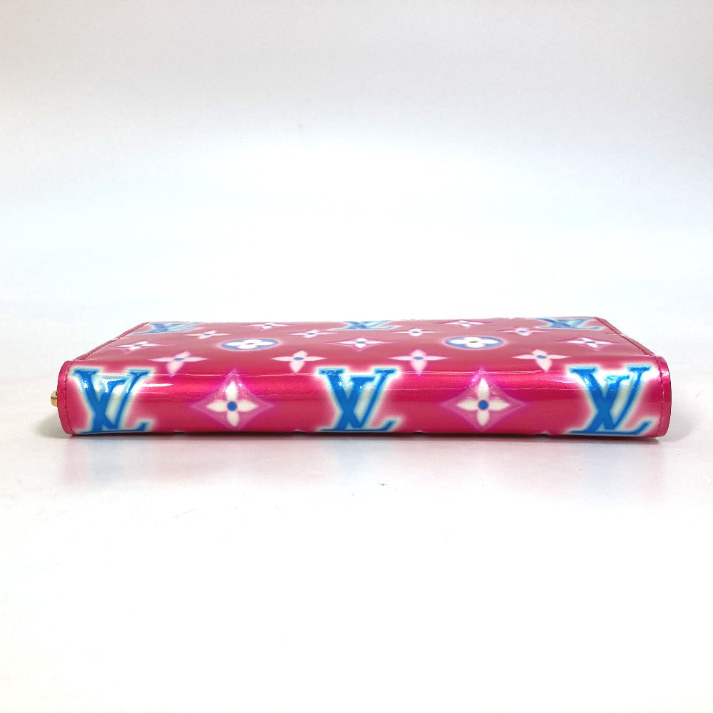 LOUIS VUITTON M81154 Cartera Zippy Monogram Vernis 2022 Valentine Limited Cartera larga Monogram Vernis Ladies Fucsia Rosa Neón