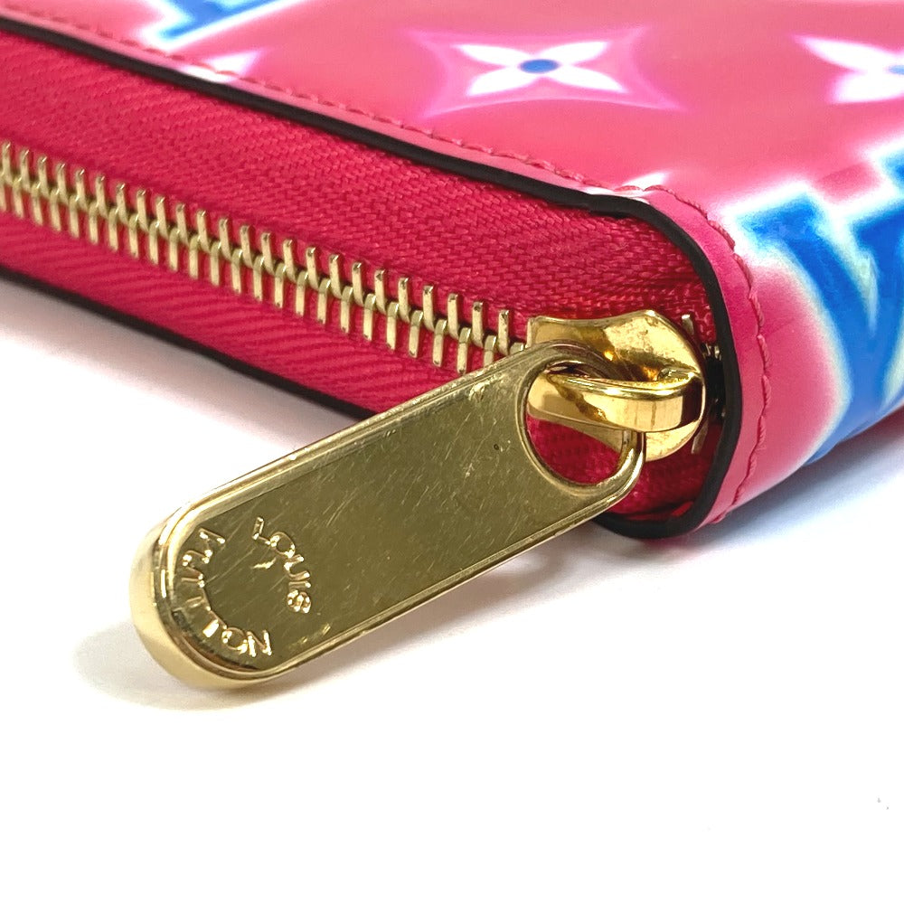LOUIS VUITTON M81154 Cartera Zippy Monogram Vernis 2022 Valentine Limited Cartera larga Monogram Vernis Ladies Fucsia Rosa Neón