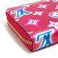 LOUIS VUITTON M81154 Cartera Zippy Monogram Vernis 2022 Valentine Limited Cartera larga Monogram Vernis Ladies Fucsia Rosa Neón