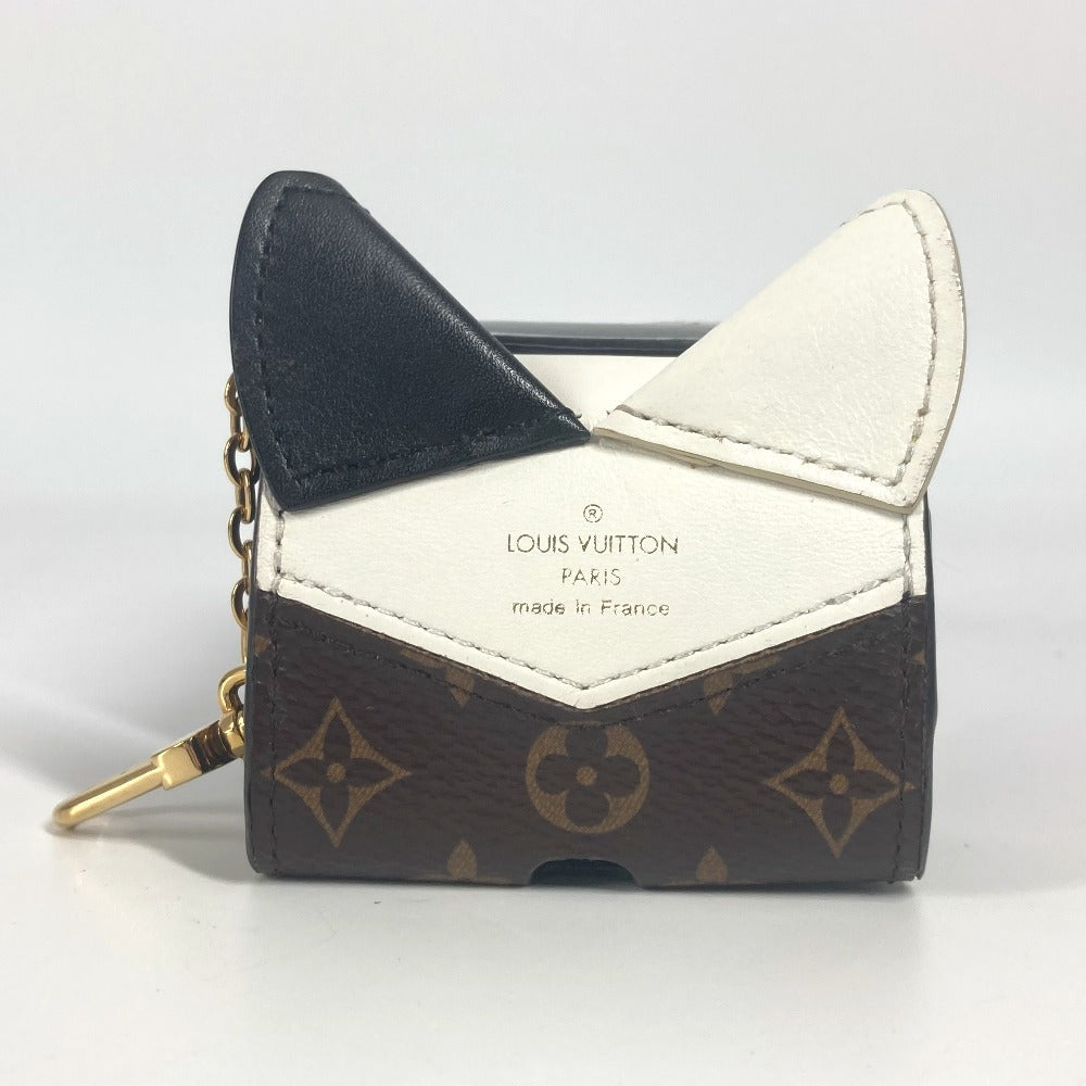 LOUIS VUITTON GI0566 モノグラム エテュイ・イヤホン キャット 猫 イヤホンケース AirPods Pro エアポッズ イヤフォンケース モノグラムキャンバス ユニセックス ブラウン - brandshop-reference