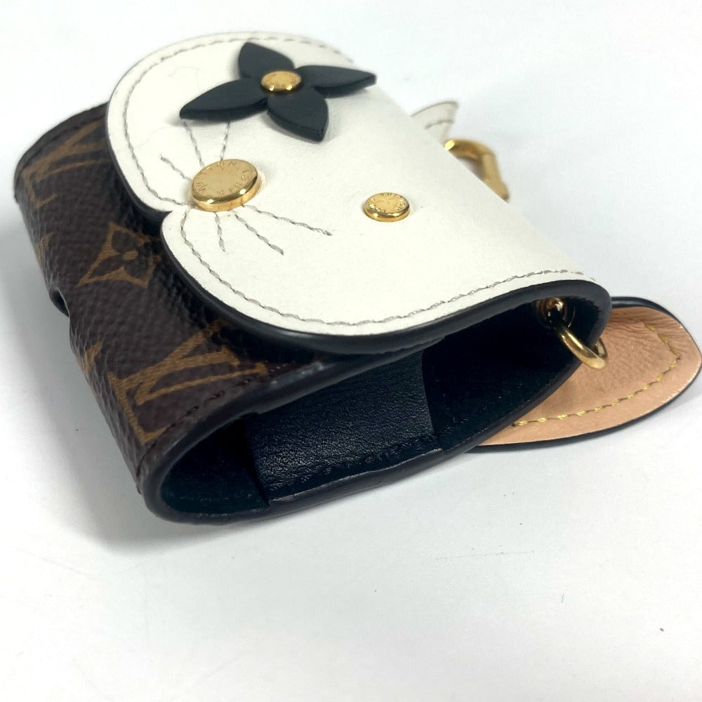 LOUIS VUITTON GI0566 モノグラム エテュイ・イヤホン キャット 猫 イヤホンケース AirPods Pro エアポッズ イヤフォンケース モノグラムキャンバス ユニセックス ブラウン - brandshop-reference