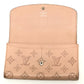 LOUIS VUITTON M60145 Monogram Mahina Portefeuille Iris Wallet Long Wallet Long Wallet Monogram Mahina Leather Magnolia Pink