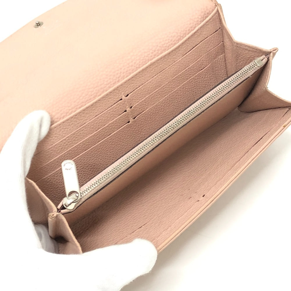 LOUIS VUITTON M60145 Monogram Mahina Portefeuille Iris Wallet Long Wallet Long Wallet Monogram Mahina Leather Magnolia Pink