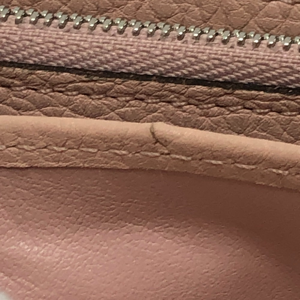 LOUIS VUITTON M60145 Monogram Mahina Portefeuille Iris Wallet Long Wallet Long Wallet Monogram Mahina Leather Magnolia Pink