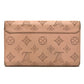 LOUIS VUITTON M60145 Monogram Mahina Portefeuille Iris Wallet Long Wallet Long Wallet Monogram Mahina Leather Magnolia Pink