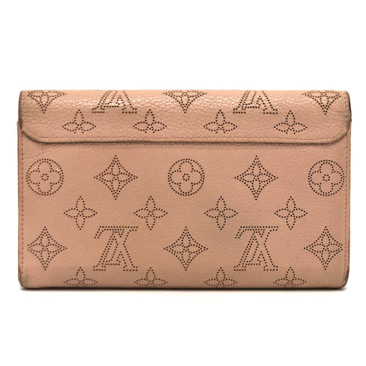 LOUIS VUITTON M60145 Monogram Mahina Portefeuille Iris Wallet Long Wallet Long Wallet Monogram Mahina Leather Magnolia Pink