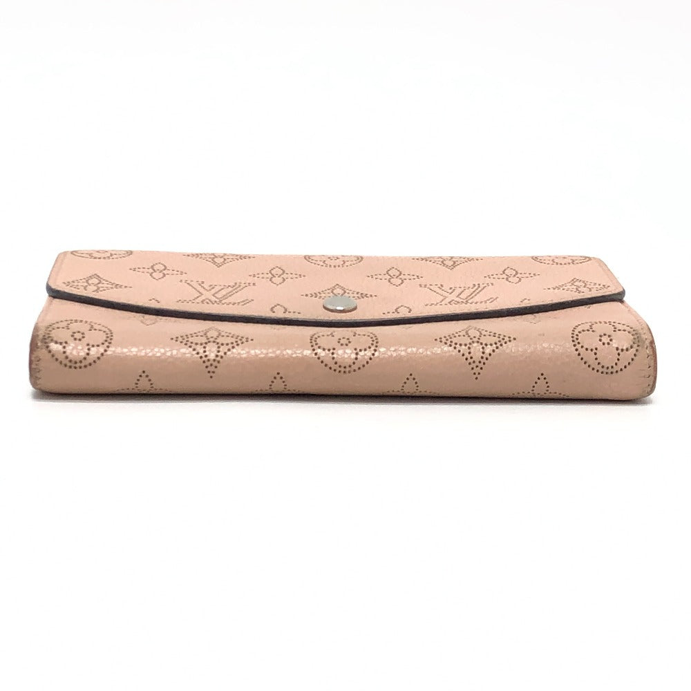 LOUIS VUITTON M60145 Monogram Mahina Portefeuille Iris Wallet Long Wallet Long Wallet Monogram Mahina Leather Magnolia Pink