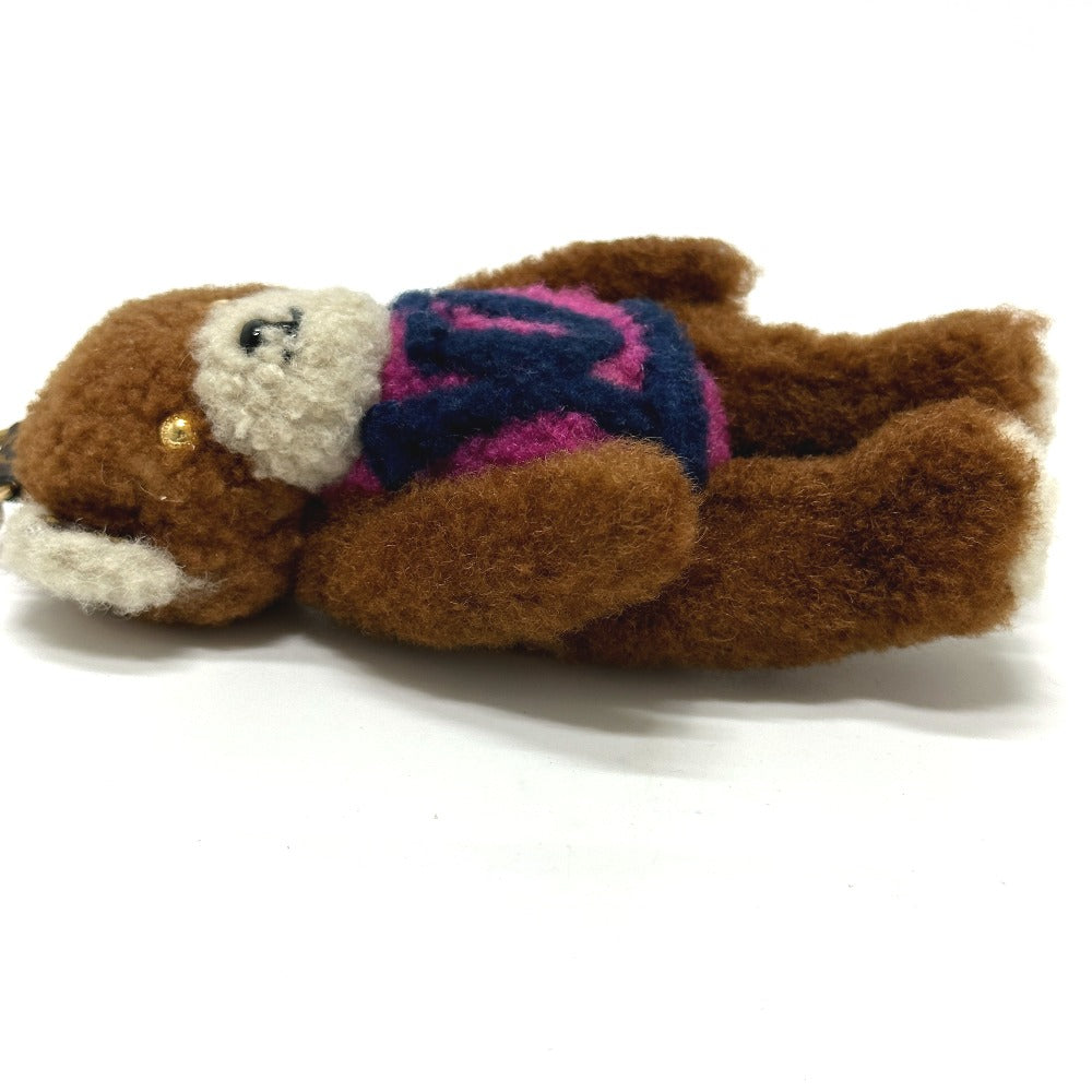 LOUIS VUITTON M69854 ポルト クレ LVテディベア バッグチャーム キーホルダー モヘア レディース ブラウン - brandshop-reference