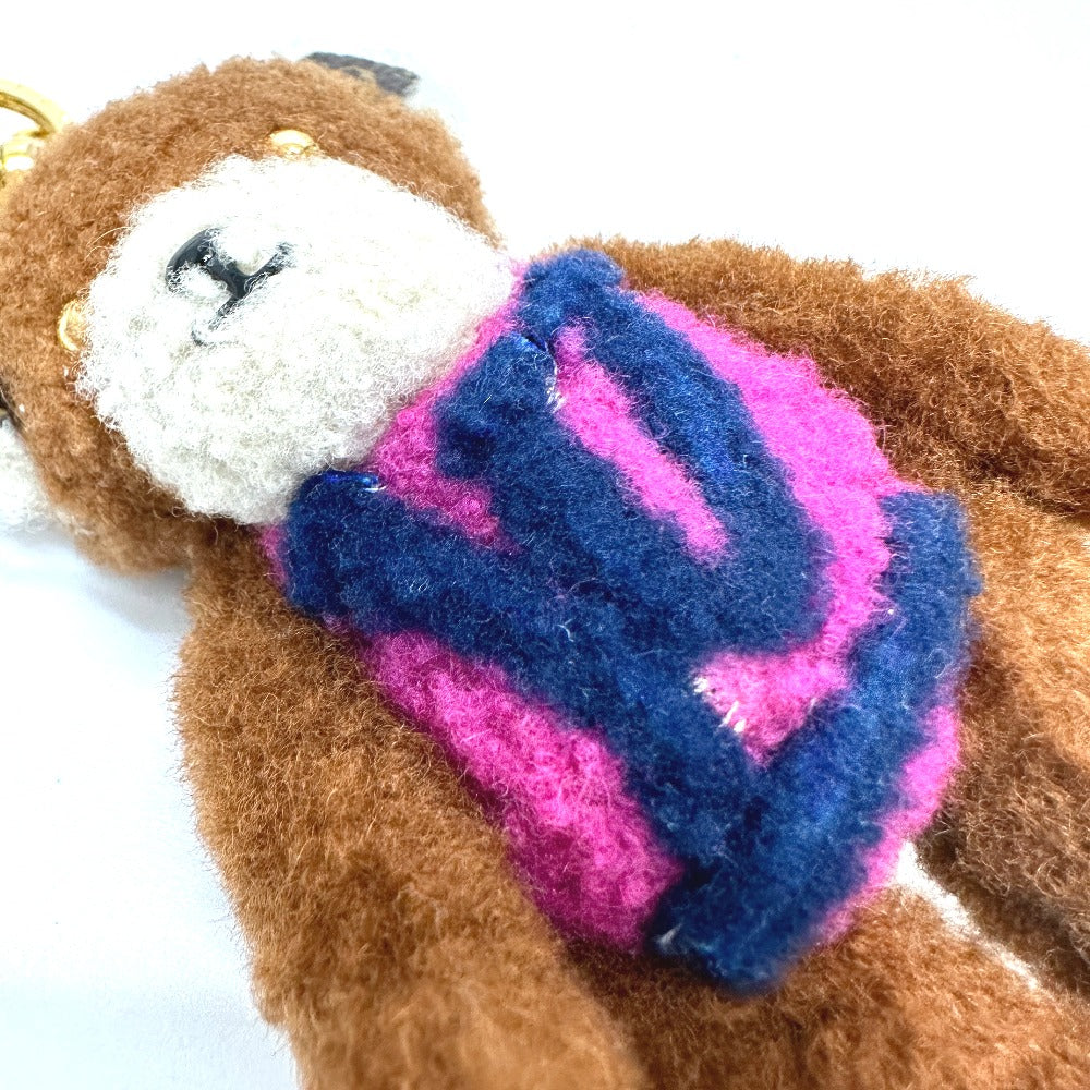 LOUIS VUITTON M69854 ポルト クレ LVテディベア バッグチャーム キーホルダー モヘア レディース ブラウン - brandshop-reference