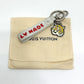 LOUIS VUITTON MP3225 NIGOコラボ ドラゴンヌ・LV MADE ストラップ バッグチャーム キーホルダー レザー メンズ ホワイト