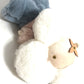 LOUIS VUITTON GI0445 Dudu Vivienne Muñeca Interior Peluche Piel Mujer Blanco