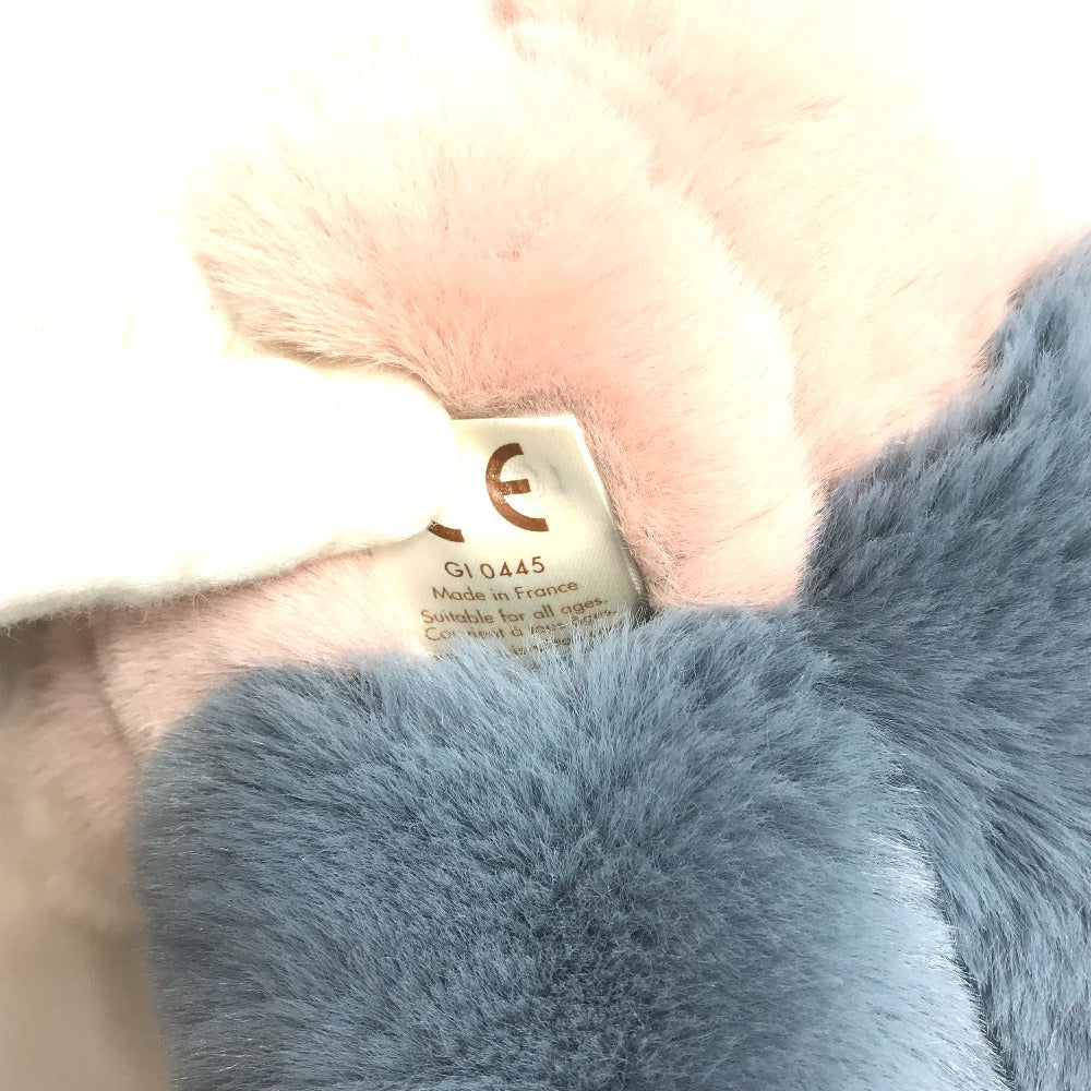 LOUIS VUITTON GI0445 Dudu Vivienne Muñeca Interior Peluche Piel Mujer Blanco