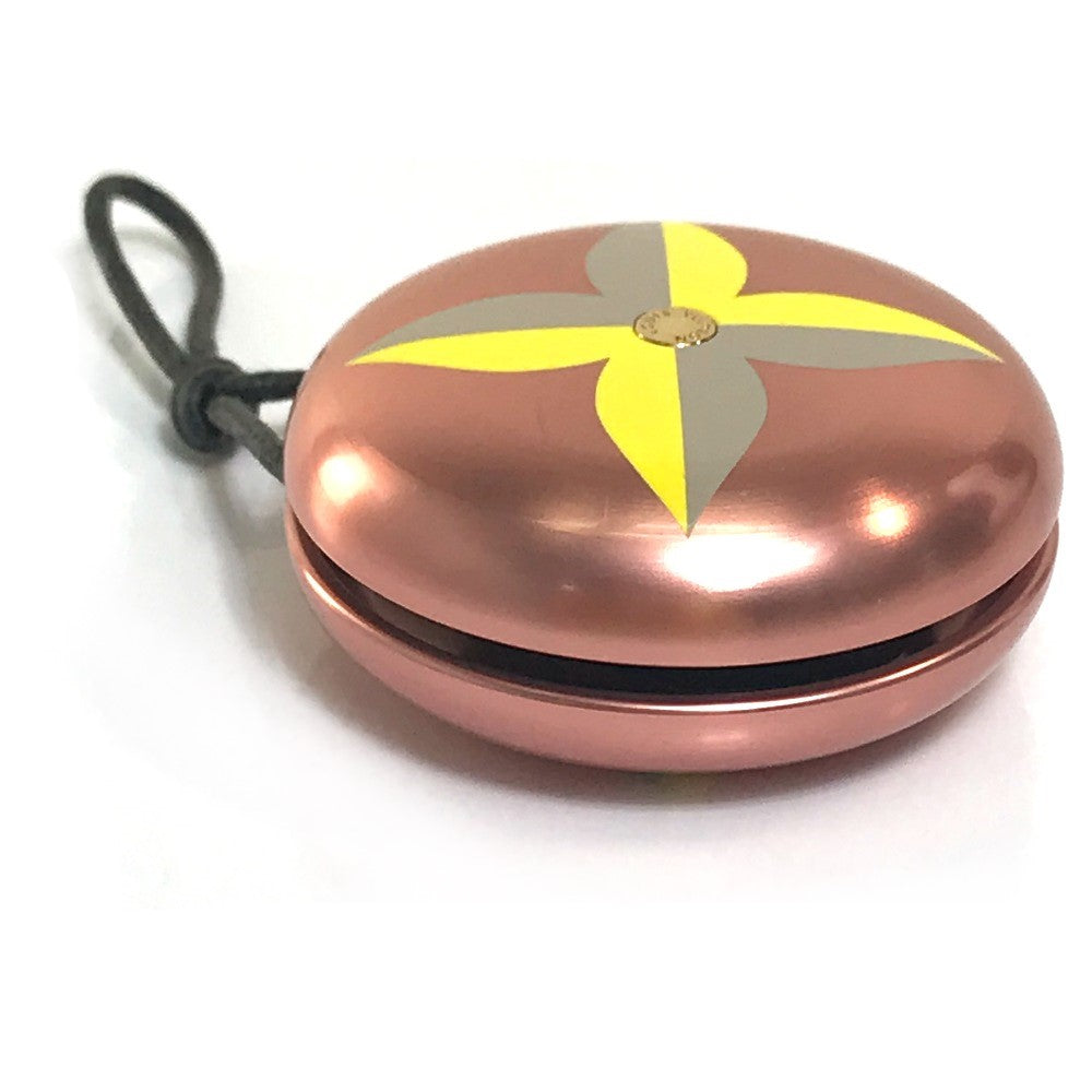LOUIS VUITTON GI0090 Monogram Flower Yoyoroi Yo-Yo Toy, Metal, Unisex, Pink and Yellow