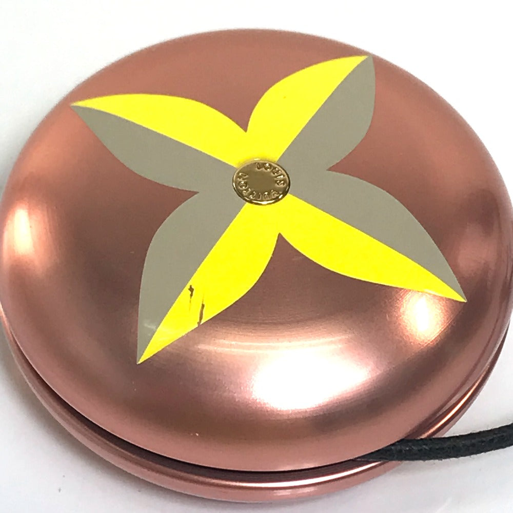 LOUIS VUITTON GI0090 Monogram Flower Yoyoroi Yo-Yo Toy, Metal, Unisex, Pink and Yellow