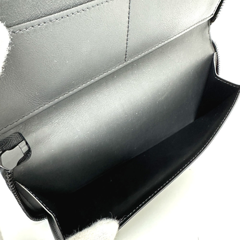 LOUIS VUITTON M69047 Monogram Zippy Wallet Vertical Round Zipper Long Wallet in Taurillon Leather, Men's, Black