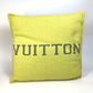 LOUIS VUITTON MP2158 Julio Cushion, Louis, Interior Goods, Furniture, Cushion, Wool/Cashmere, Unisex, Yellow/Gray