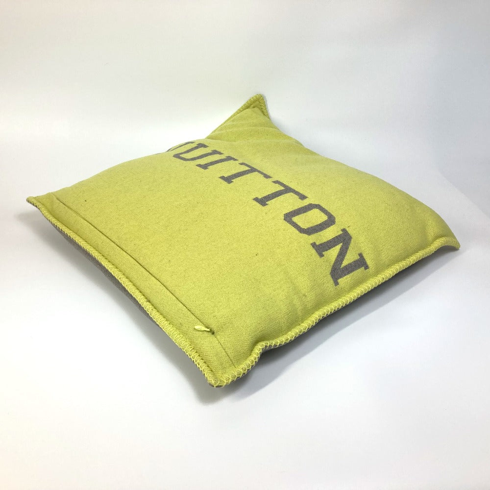 LOUIS VUITTON MP2158 Julio Cushion, Louis, Interior Goods, Furniture, Cushion, Wool/Cashmere, Unisex, Yellow/Gray