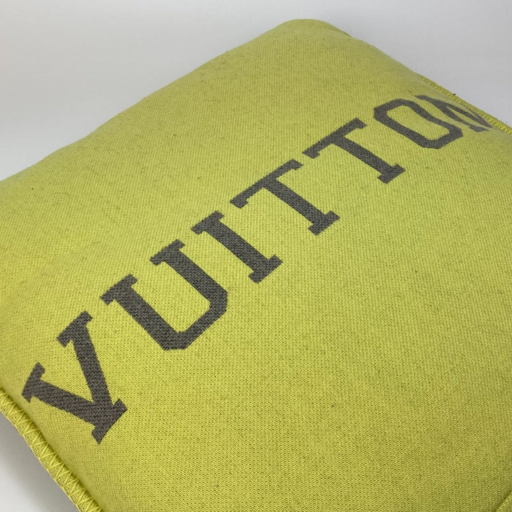 LOUIS VUITTON MP2158 Julio Cushion, Louis, Interior Goods, Furniture, Cushion, Wool/Cashmere, Unisex, Yellow/Gray