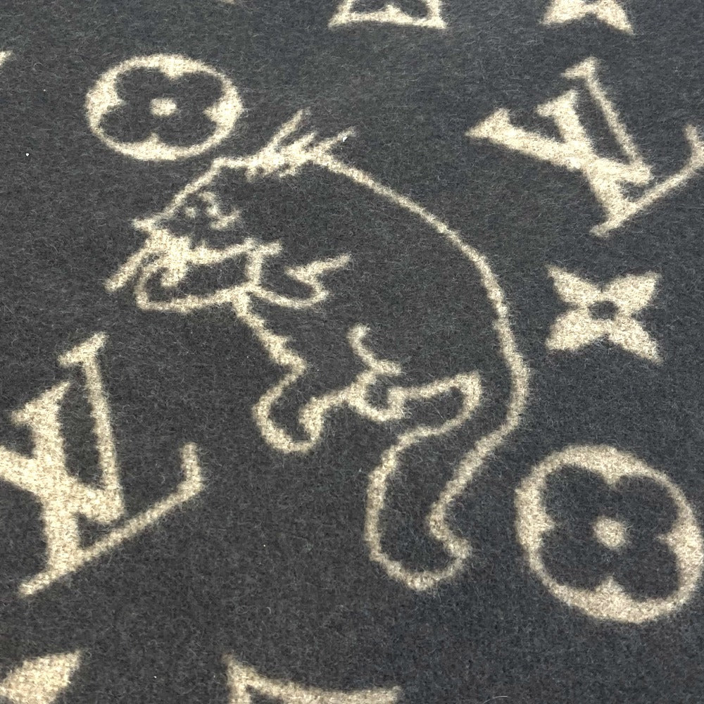 LOUIS VUITTON MP2260 クヴェルチュール スモール キャットグラム インテリア 毛布 猫 ブランケット ウール/カシミヤ ユニセックス ブラウン - brandshop-reference