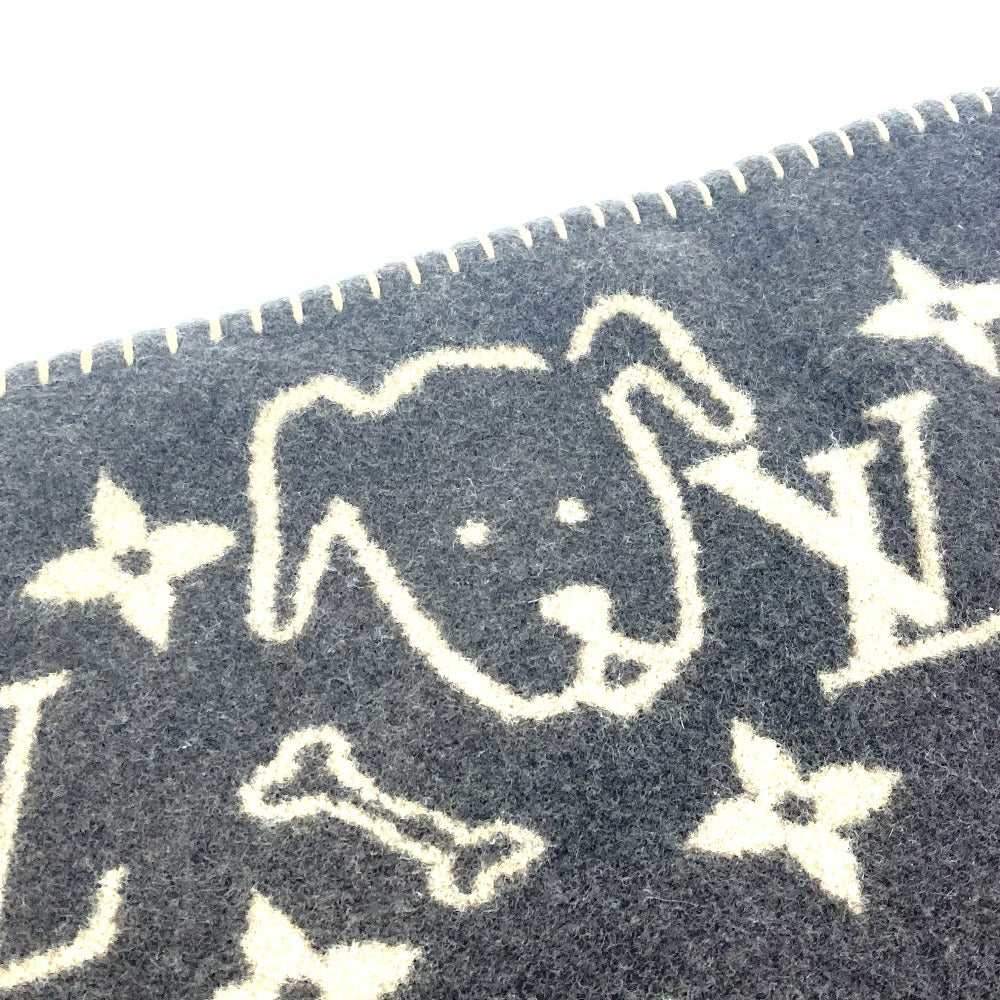 LOUIS VUITTON MP2260 クヴェルチュール スモール キャットグラム インテリア 毛布 猫 ブランケット ウール/カシミヤ ユニセックス ブラウン - brandshop-reference