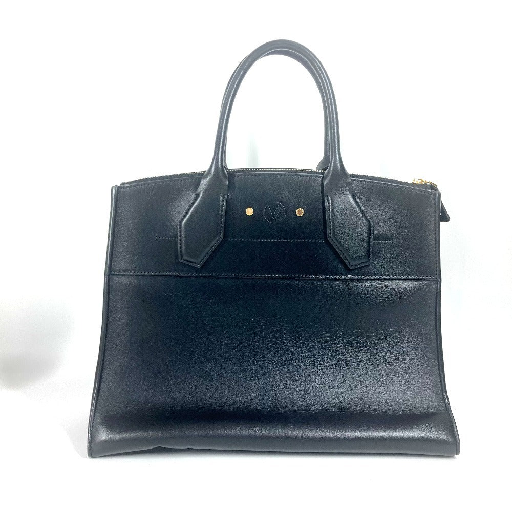 LOUIS VUITTON M53015 カバン シティ スティーマー MM ハンドバッグ レザー レディース ノワール ブラック