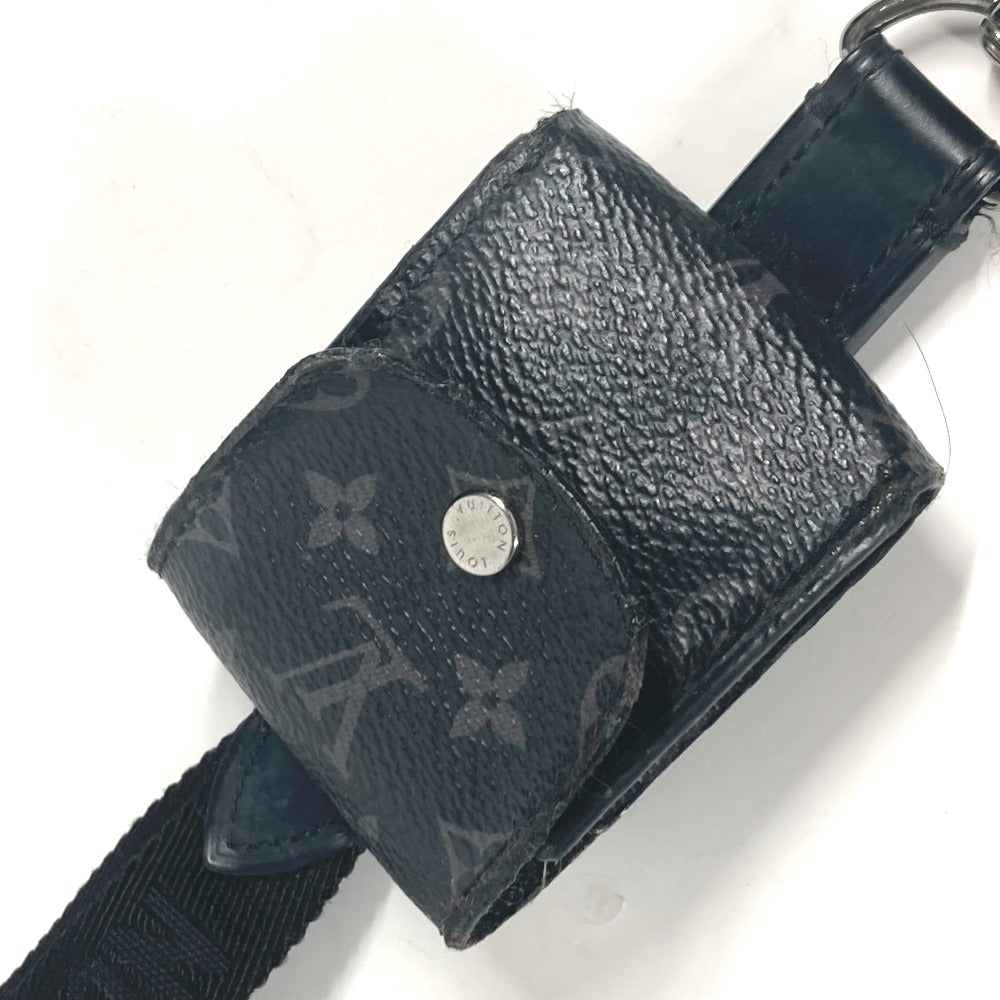 LOUIS VUITTON M80220 モノグラムエクリプス ランヤード airpods ケース エアポッズ ストラップ付 イヤフォンケース モノグラムエクリプスキャンバス メンズ