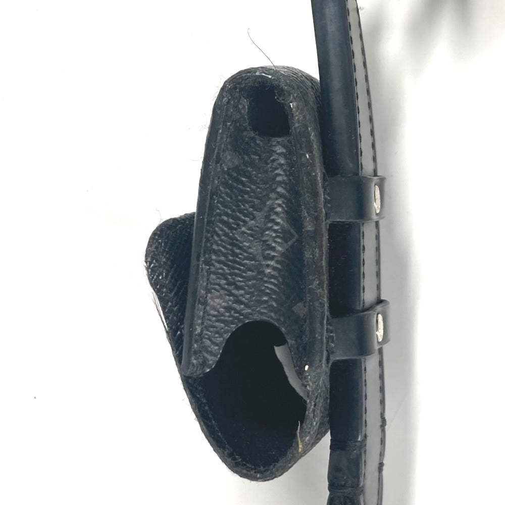 LOUIS VUITTON M80220 モノグラムエクリプス ランヤード airpods ケース エアポッズ ストラップ付 イヤフォンケース モノグラムエクリプスキャンバス メンズ ブラック