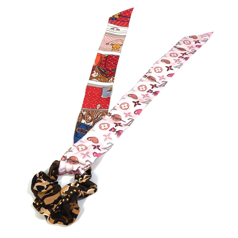 LOUIS VUITTON M76741 Accessory Scrunchie Silk Ribbon Be Mindful Hair Tie Scrunchie Silk Women's Multicolor